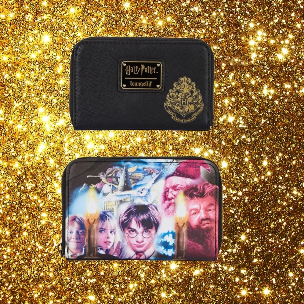 Loungefly Harry Potter Trilogy Triple Pocket Mini Backpack and Wallet‎